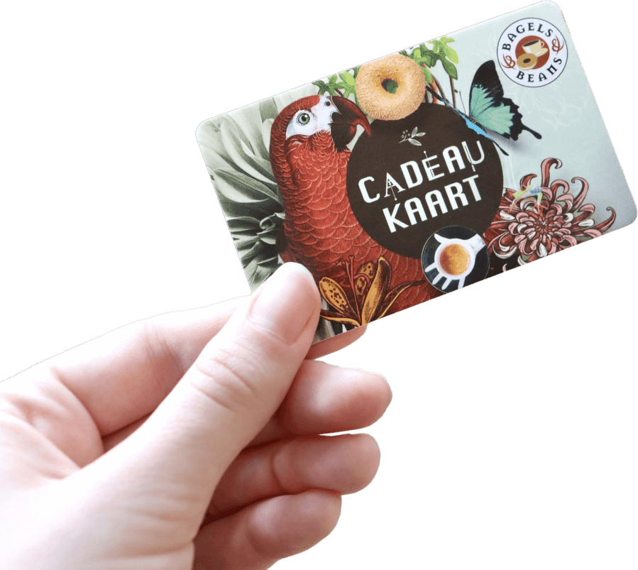 Hand met giftcard